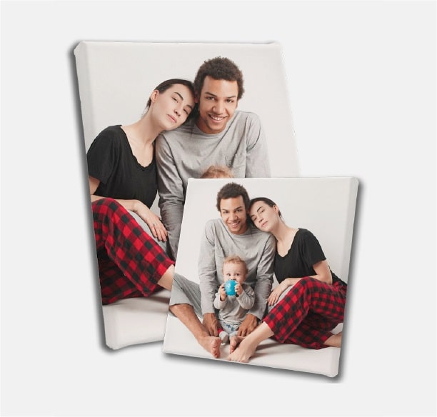 Family portrait on canvas print for home decor in Saudi Arabia in Saudi Arabia.