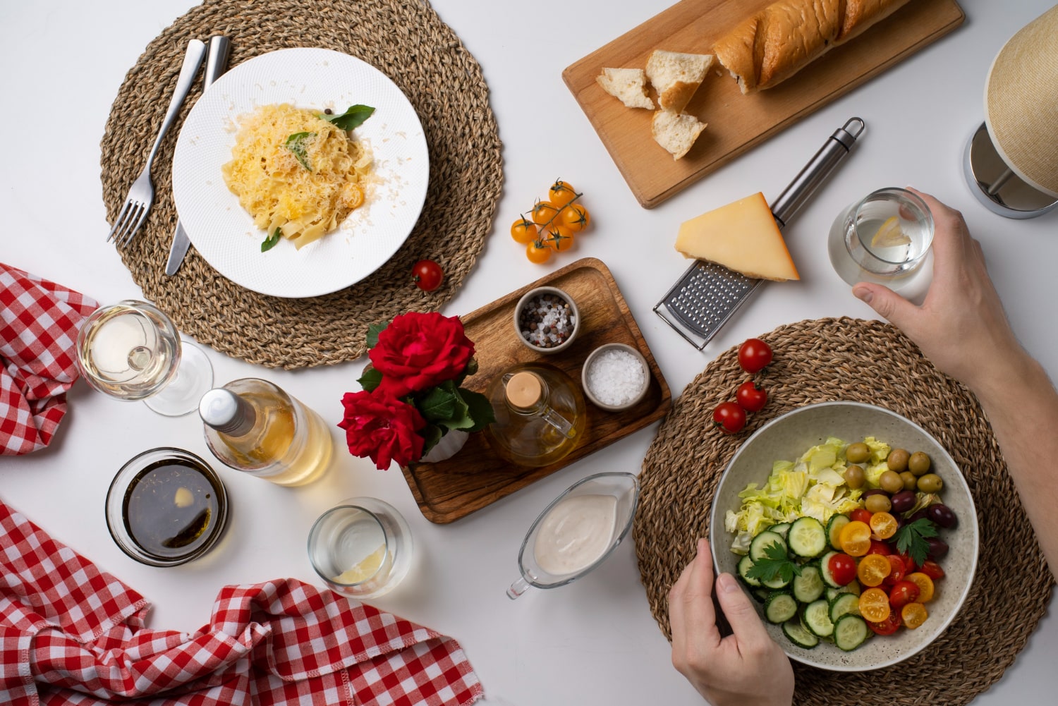 Elegant dining setup, cooking class culinary birthday gift idea in Saudi Arabia.